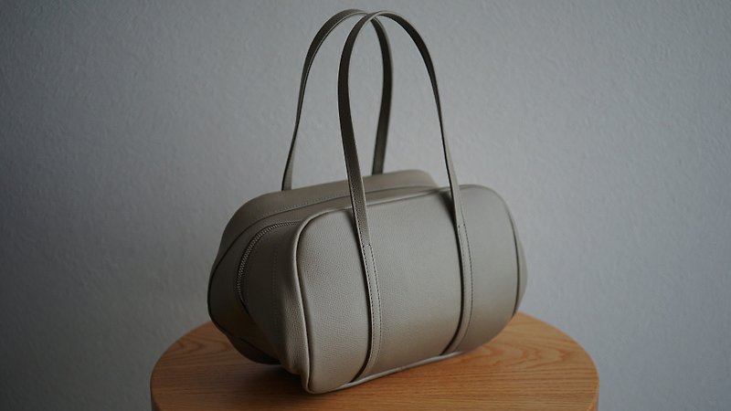 LOOP  -Leather Hand Bag- - Handbags & Totes - Genuine Leather Gray