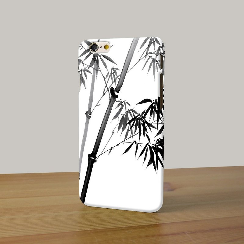 Chinese painting ink bamboo 3D Full Wrap Phone Case, available for  iPhone 7, iPhone 7 Plus, iPhone 6s, iPhone 6s Plus, iPhone 5/5s, iPhone 5c, iPhone 4/4s, Samsung Galaxy S7, S7 Edge, S6 Edge Plus, S6, S6 Edge, S5 S4 S3  Samsung Galaxy Note 5, Note 4, Not - Phone Cases - Plastic White