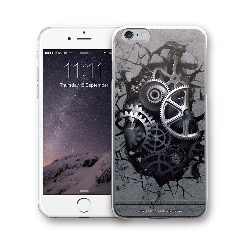 AppleWork iPhone 6 / 6S / 7/8 Original Design Case - Mechanical PSIP-201 - เคส/ซองมือถือ - พลาสติก สีเทา