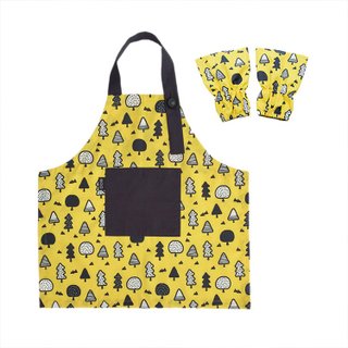 Waterproof toddler apron sleeve set, Art Craft, Painting, Baking, Yellow