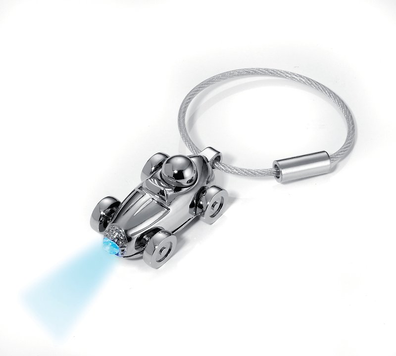 Racing LED key ring - ที่ห้อยกุญแจ - โลหะ สีเทา