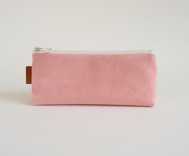 ハンドメイドのピンクマシュマロスエードペンケース - ショップ