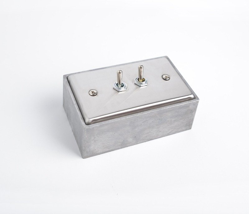 Industrial wind switch/LOFT decorative switch**Double open** - โคมไฟ - โลหะ ขาว