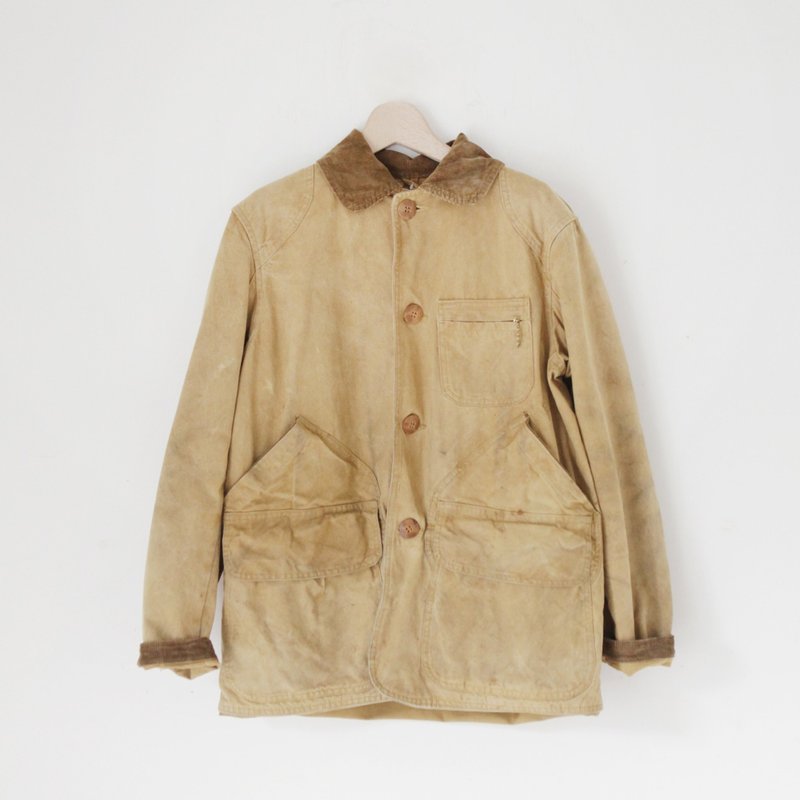 A ROOM MODEL - VINTAGE，CJ-2219 AMERICAN FIELD HETTRIC卡其色獵裝外套 復古著下北澤 - 男夾克/外套 - 其他材質 金色