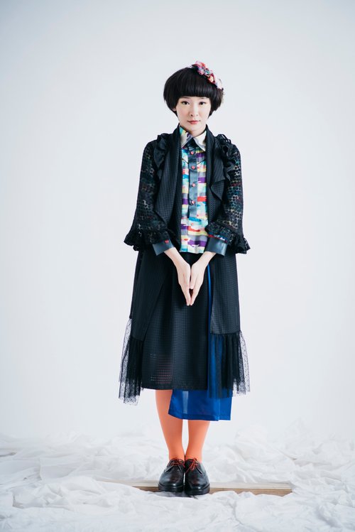 moi non plus black gorgonian long blouse