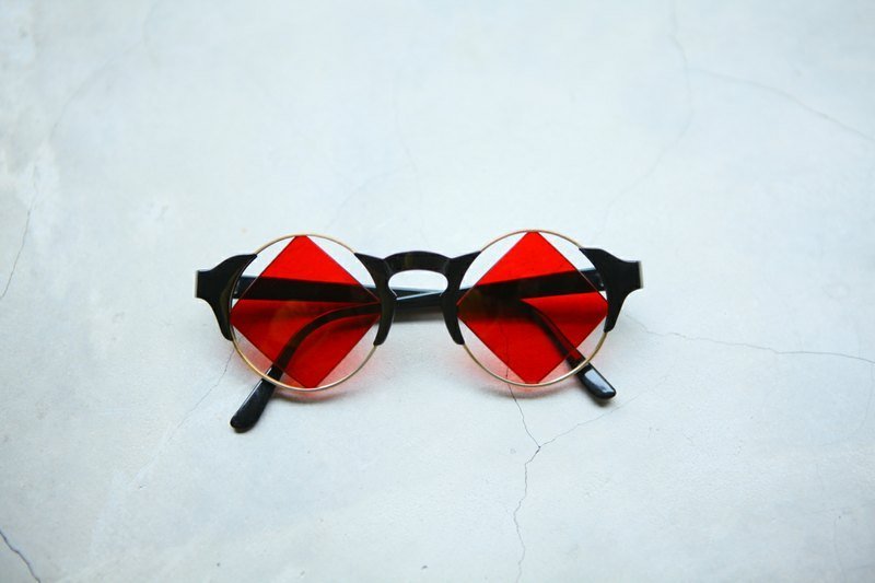 A ROOM MODEL - VINTAGE, PG-0617 retro glasses with Shimokitazawa - อื่นๆ - โลหะ 