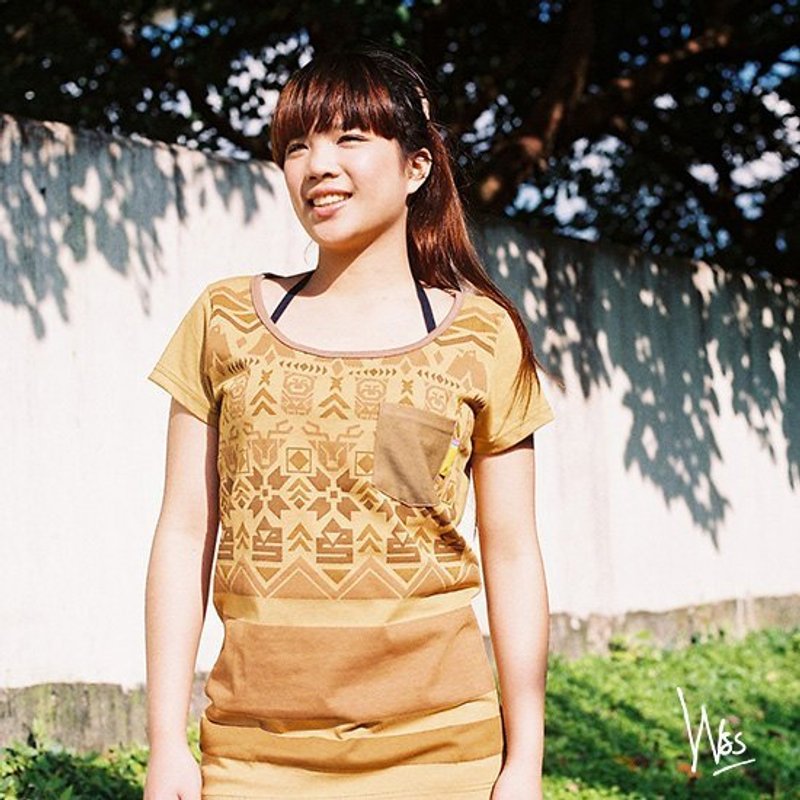 [Special] visit forest zero yards female version of T-SHIRT - Women's T-Shirts - Cotton & Hemp Brown