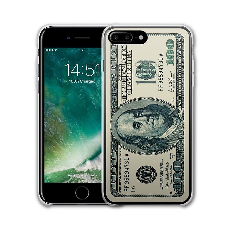 AppleWork iPhone 6/6S/7 Plus Original Protective Case - US Dollar PSIP-185 - เคส/ซองมือถือ - พลาสติก สีเขียว