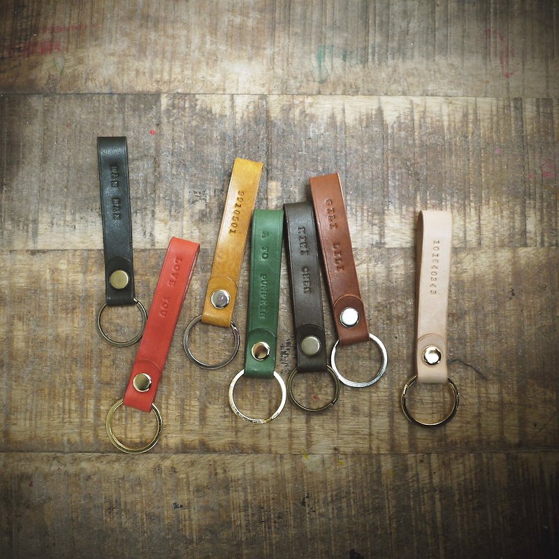 亥卡 HIKER / 手製革物_義大利牛皮鑰匙圈環 - 鑰匙圈/鑰匙包 - 真皮 多色