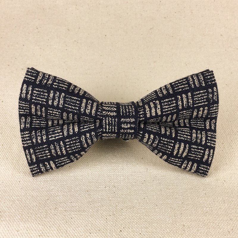 Mr.Tie 手工縫製領結 Hand Made Bow Tie 編號149 - 領呔/呔夾 - 其他材質 藍色