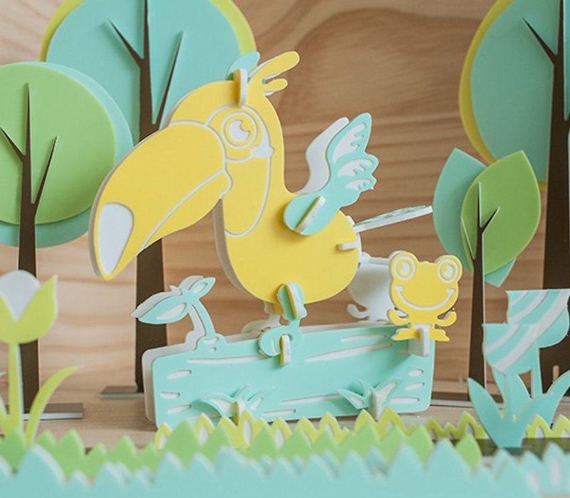 【Puzzle puzzle】Cute animal series // Toucan - ของเล่นเด็ก - อะคริลิค สีเหลือง
