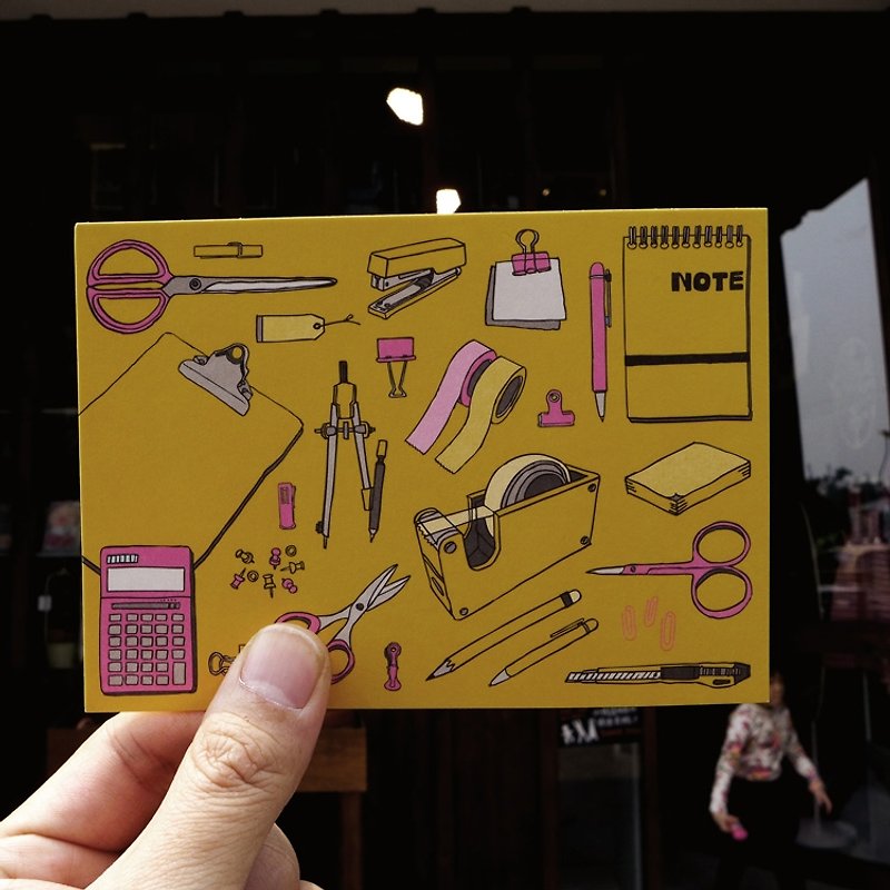 Design Postcard｜Stationery Control - การ์ด/โปสการ์ด - กระดาษ สีส้ม