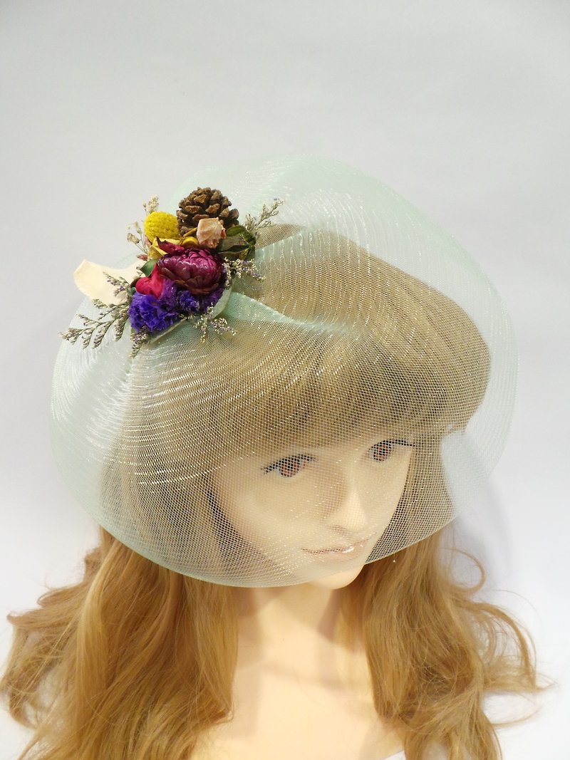 Little lady hat -Lisa-Snail Design London - เครื่องประดับผม - พืช/ดอกไม้ หลากหลายสี