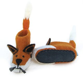 Exchange gifts British sew heart felt wool felt shoes - Finley little fox