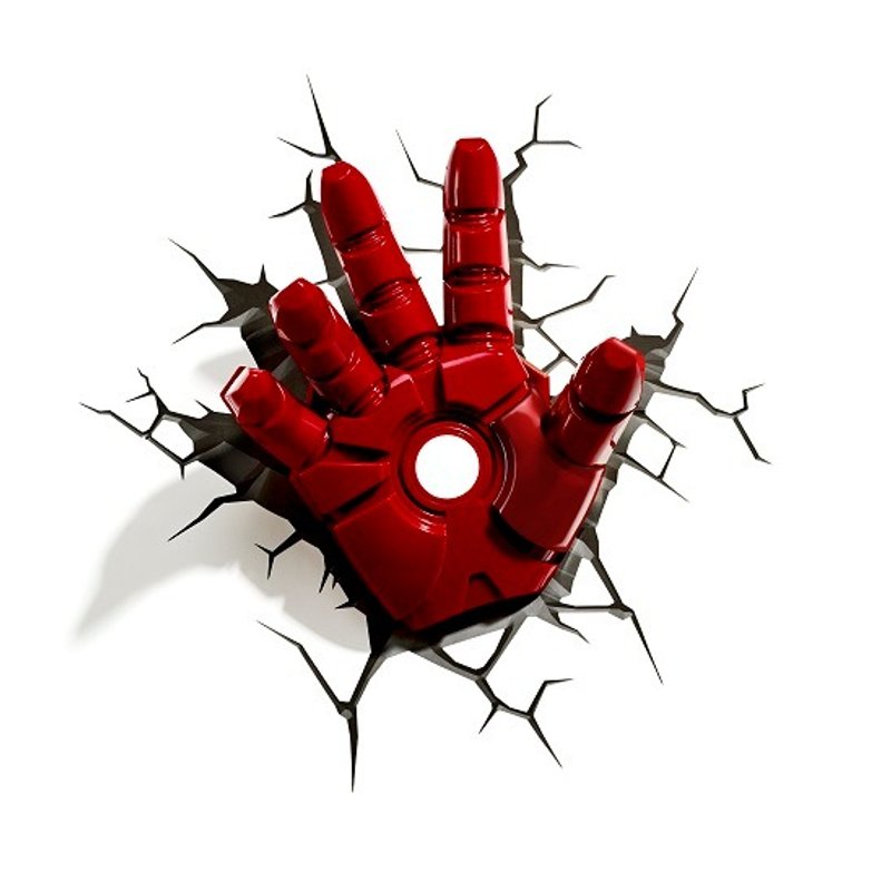 3D Light FX - Marvel Series Iron Man Hand - 3D立體造型燈 鋼鐵人 手掌 - 燈具/燈飾 - 塑膠 紅色