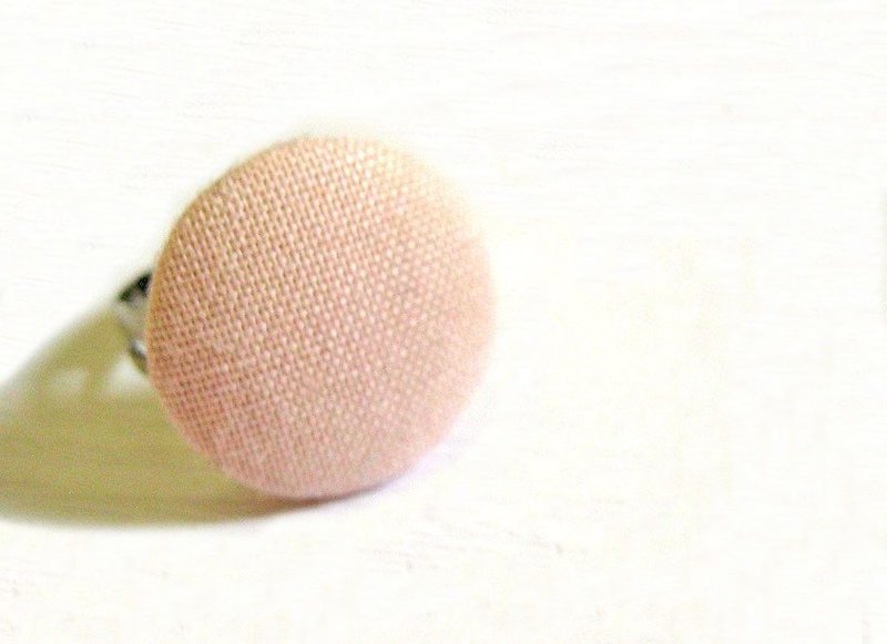 Hand-made cloth buttons pale ring - General Rings - Other Materials 