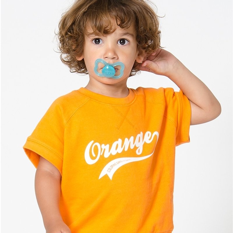 [Lovelybaby organic cotton] Swedish organic cotton children's clothing baby top 6M to 18M orange - ชุดทั้งตัว - ผ้าฝ้าย/ผ้าลินิน สีส้ม
