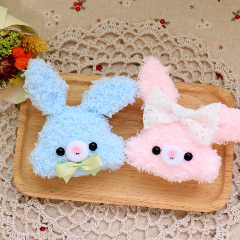 Rabbit doll - couple. key ring. Charm - Keychains - Other Materials 