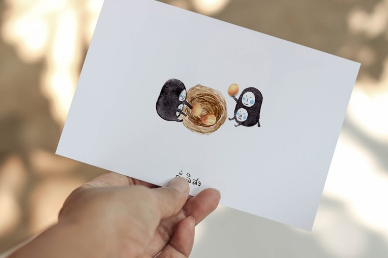 palim postcard (set b) - 卡片/明信片 - 紙 白色