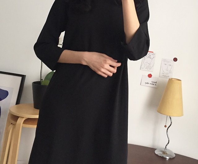 Cos Dress black minimalist three ...