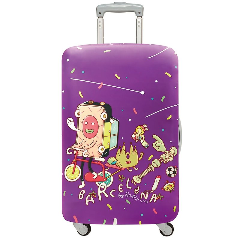 LOQI suitcase jacket│Barcelona [L size] - Luggage & Luggage Covers - Other Materials 