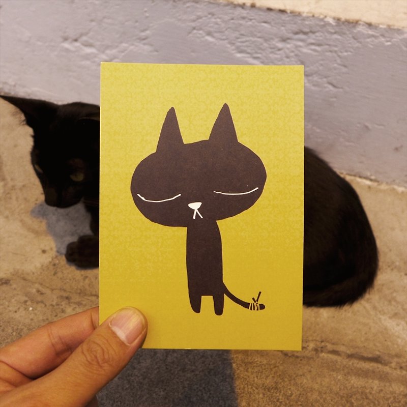 Design postcards｜Crush on Cats - การ์ด/โปสการ์ด - กระดาษ สีเหลือง