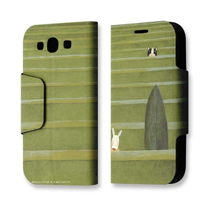 Galaxy S3 clamshell holster friend PSIBS3-016 - Other - Genuine Leather Green