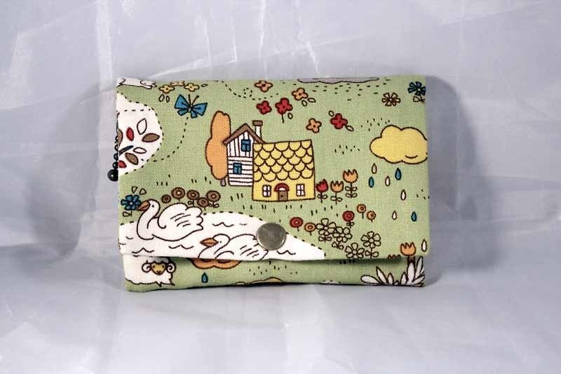 Multi-level Coin Purse-Animal Forest (Green) - Wallets - Paper Green