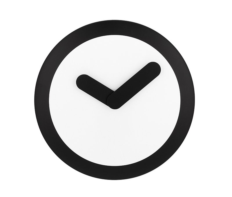 NeXtime - Focus Silver Swing Clock - Black - Clocks - Plastic Black