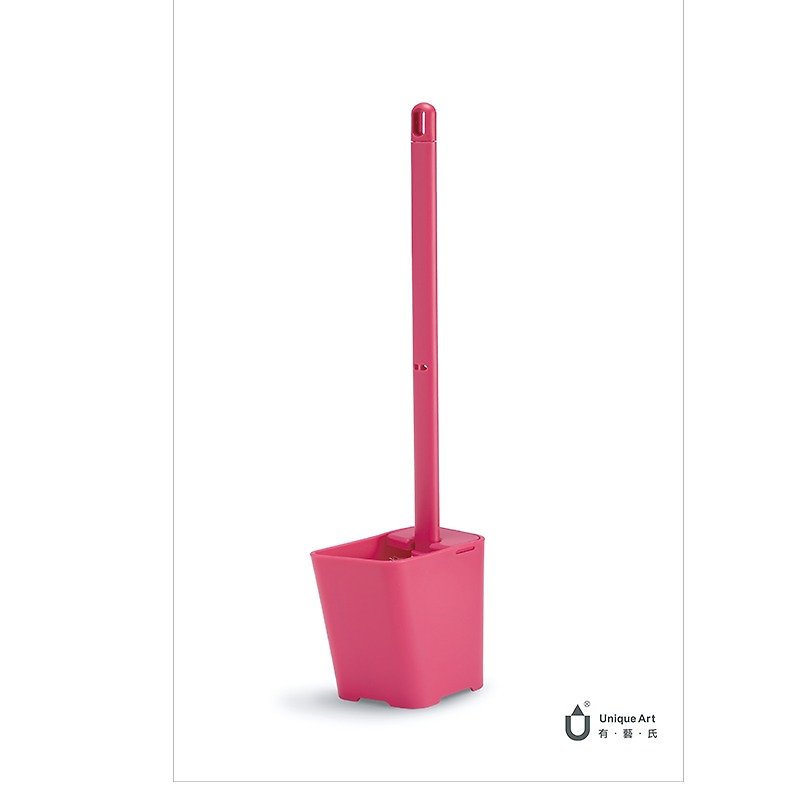 Toilet Brush.Know Pouring Toilet Brush Set-Pretty Red - Items for Display - Plastic Red
