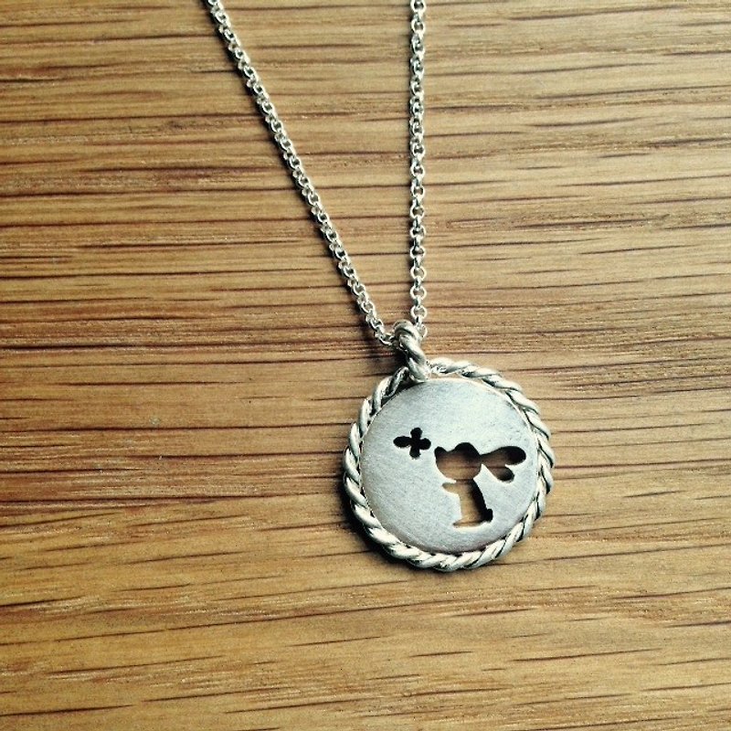 Bunny and Butterfly Necklace - สร้อยคอ - เงินแท้ 