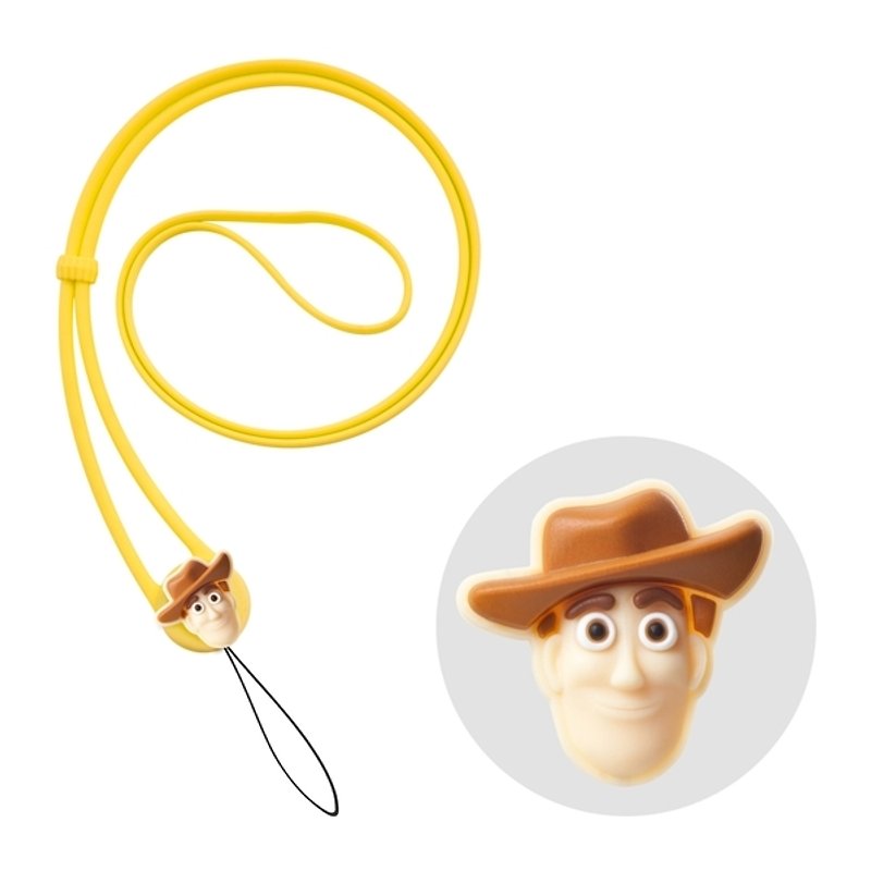 Charm Lanyard Elastic Neck Strap - Woody - ที่ใส่บัตรคล้องคอ - ซิลิคอน สีเหลือง