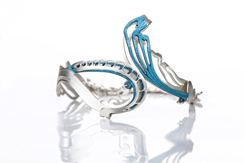 [Phoenix’s magic ring] - Bracelets - Other Metals Blue