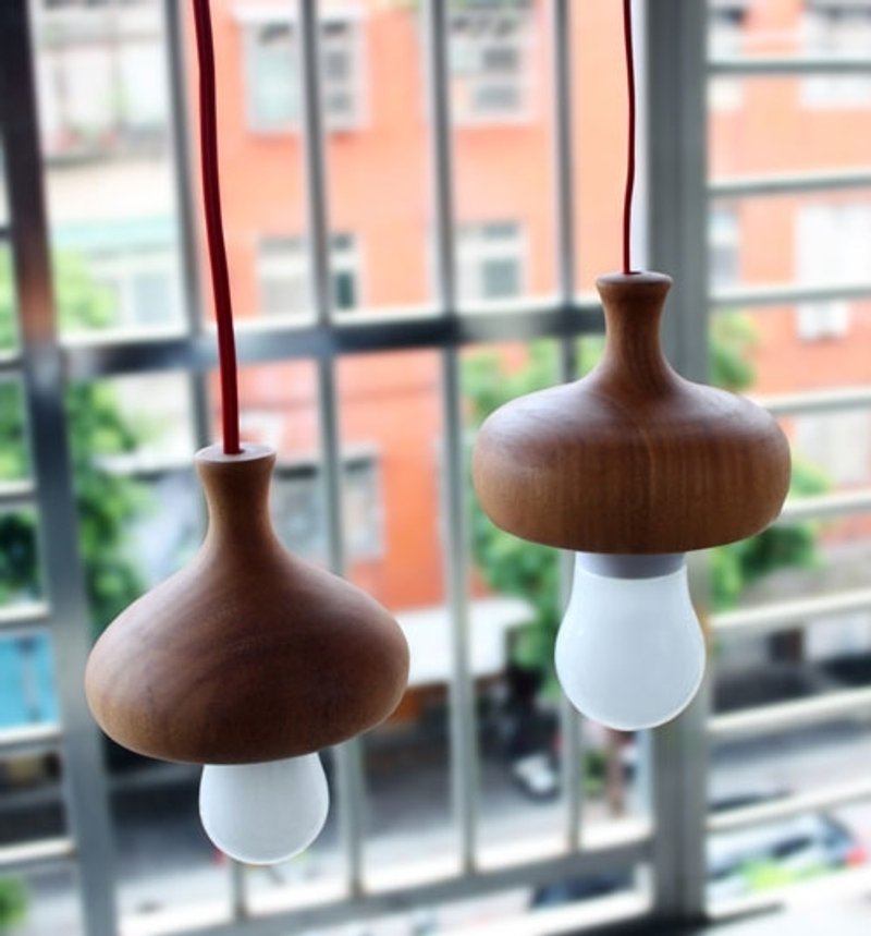 [Chandelier] Mushroom Light - Mushroom Lamp - โคมไฟ - ไม้ สีนำ้ตาล