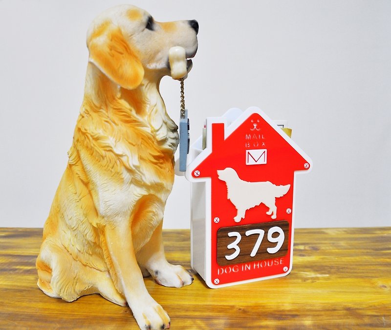 dog in house-mail < handmade acrylic > - อื่นๆ - พลาสติก 