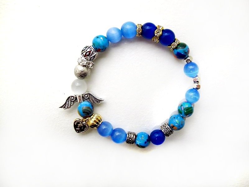 _ Nov. November Birthstone Topaz - Bracelets - Other Materials Blue