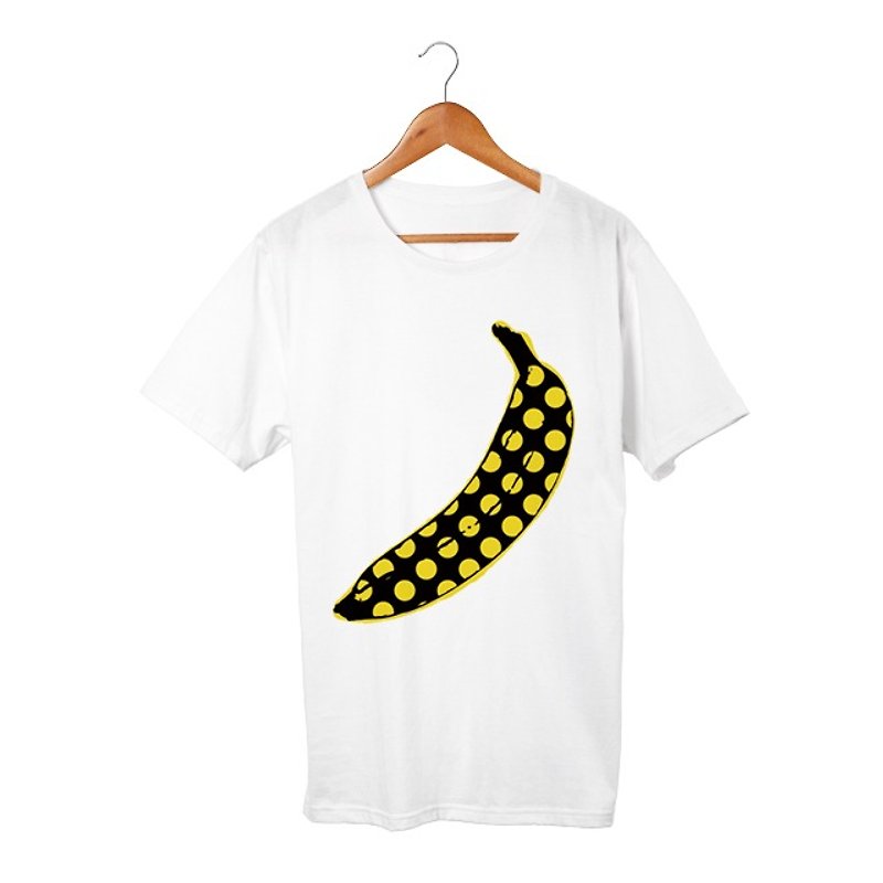 dot Banana T-shirt - เสื้อฮู้ด - ผ้าฝ้าย/ผ้าลินิน 
