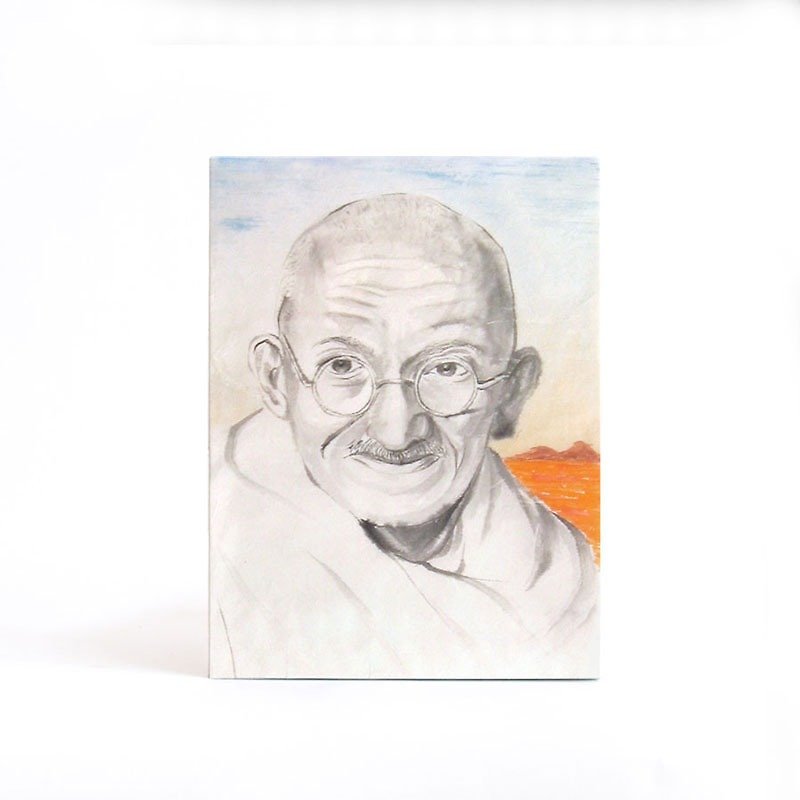 custom portraits - Chinese ink painting - time goes fast - Easy Gallery Wrap - Customized Portraits - Paper Multicolor