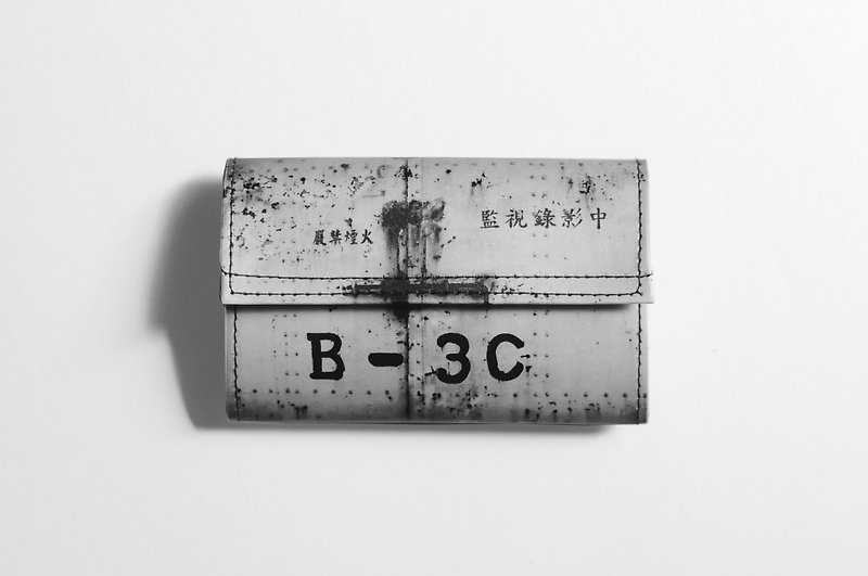 紙 長短皮夾/錢包 黑色 - 1983ER小紙包-黑白攝影系列-嚴禁