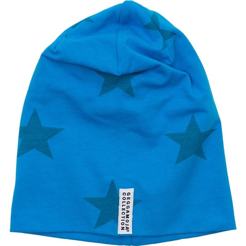 【瑞典製】有機棉海藍色星星帽6M-6Y - 口水肩/圍兜 - 棉．麻 