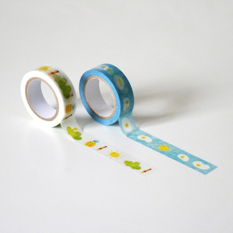 夏の紙テープ - マスキングテープ - 紙 多色