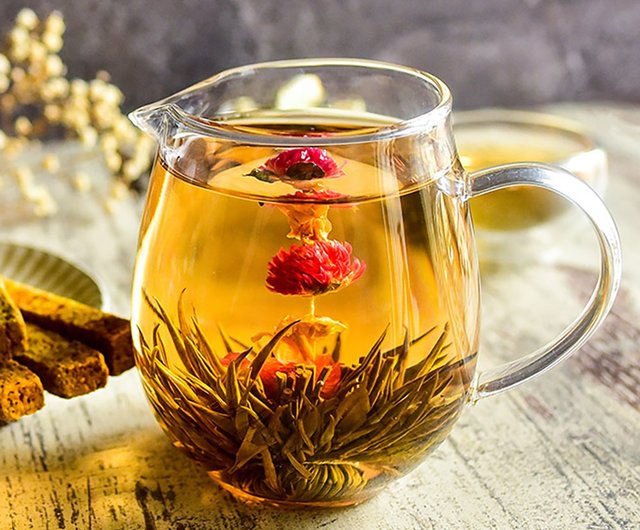 中国　大明嘉靖年製　茶葉末釉　高足杯　合わせ箱　C　6800 無藏茗茶】開花茶 - 1 pcs/Vacuum package (6 kind) - ショップ 無藏茗