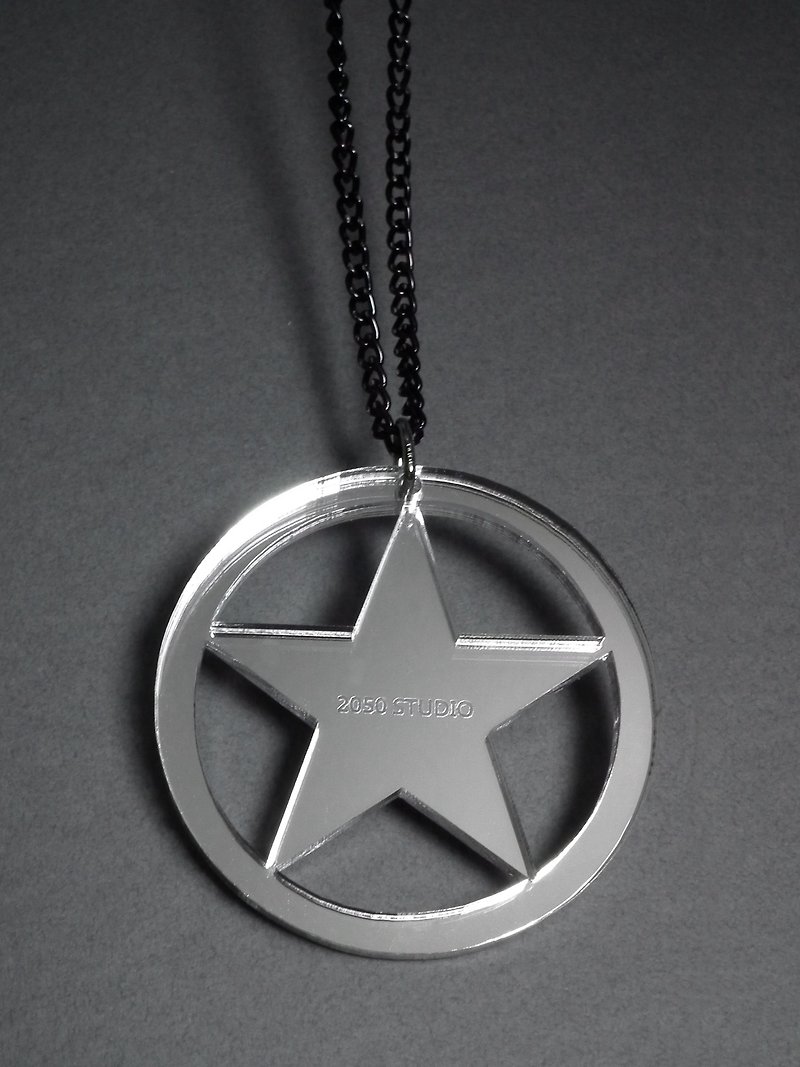 Lectra Duck▲Pentagram Circle▲Necklace/Key Ring - Necklaces - Acrylic 