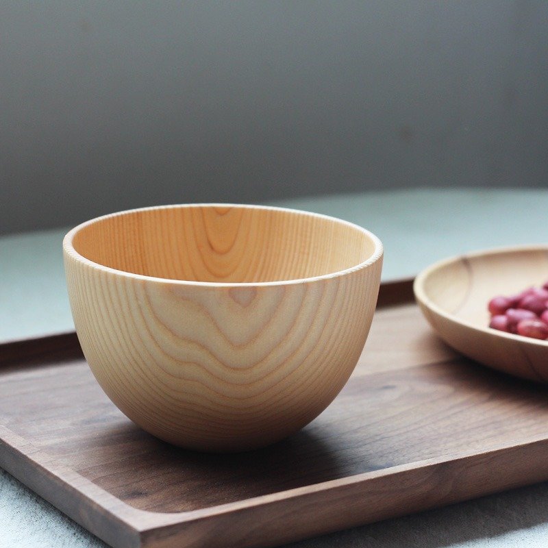 Moment木們-熹工房-白樺木碗、整木碗、日式碗-中 - 碗 - 木頭 咖啡色