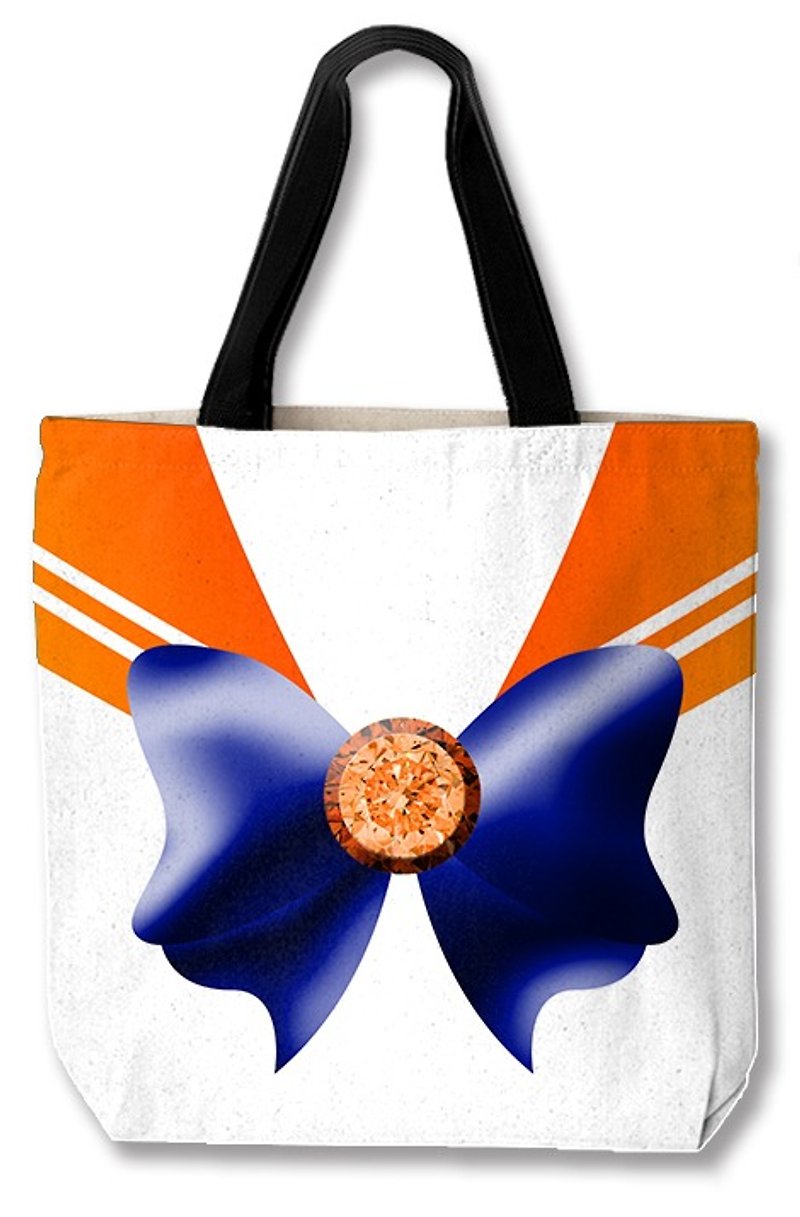 Orange Sailor own design canvas bag - Messenger Bags & Sling Bags - Other Materials Orange