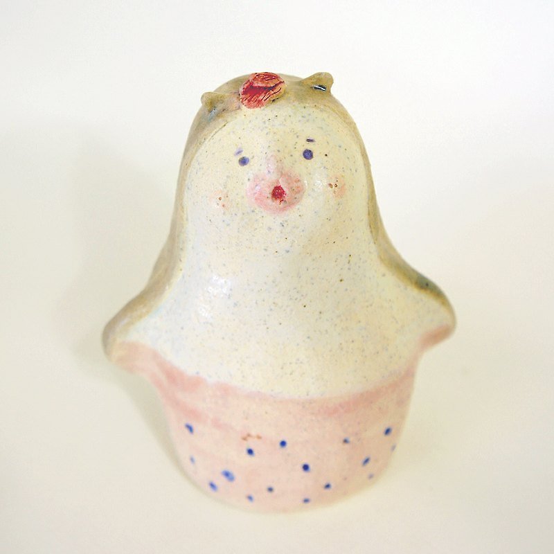 猫の陶器の鳥﹝ように感じる﹞ - チュンシェンが来ました - 花瓶・植木鉢 - その他の素材 ピンク