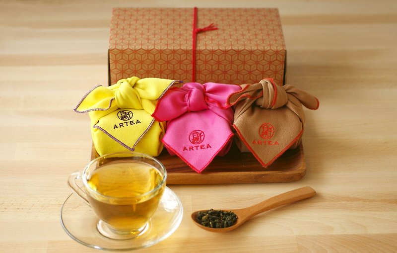 【3 selection of tea gift box】 Choi towel series (hand-picked handmade tea 50gX3) ARTEA Senny Fun - ชา - วัสดุอื่นๆ หลากหลายสี