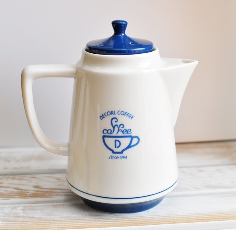 【日本Decole】Decorl Coffee系列茶壺/隨手壺 (附濾網) - Teapots & Teacups - Other Materials White