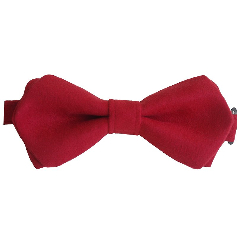 小毛毯領結  幸福紅(兒童版) - 領帶/領帶夾 - 其他材質 紅色