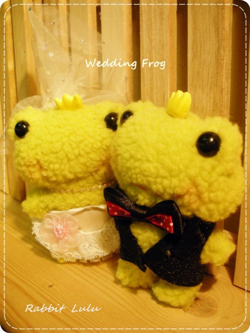 RABBIT LULU] [mini frog wedding small objects. But when key ring mobile phone strap Hands - อื่นๆ - วัสดุอื่นๆ 